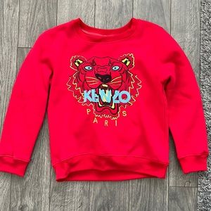 Kenzo Paris Red Tiger Crewneck Sweater | Unisex